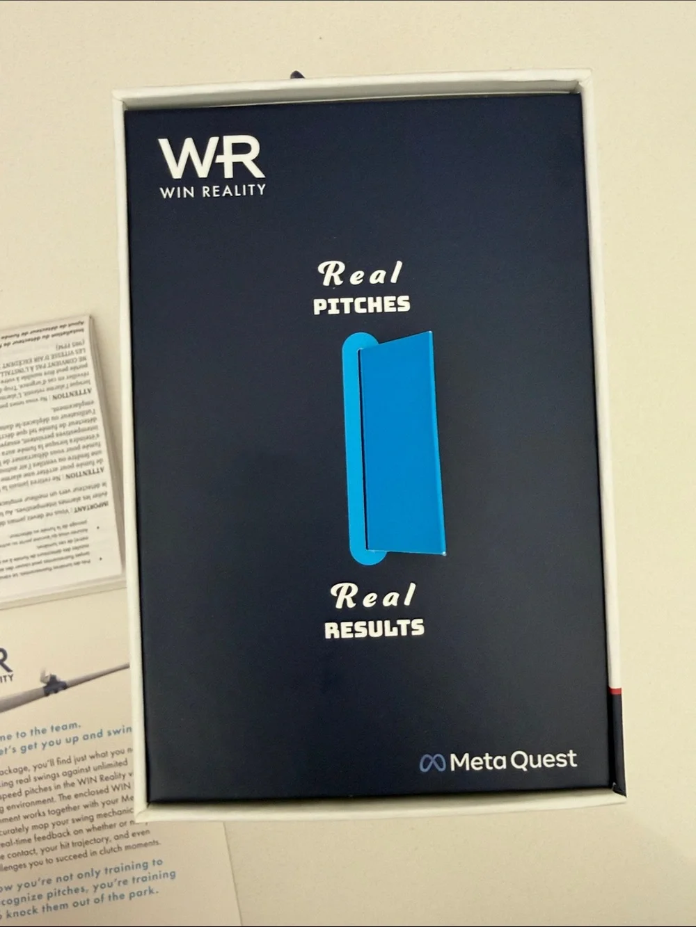 HIT VR Bat Attachment for Meta Quest - Blue